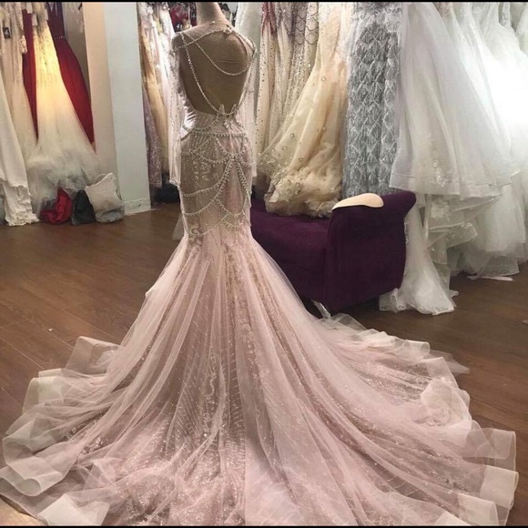 Long Sleeve Luxury Wedding Reception Gown - Picture 2 of 9